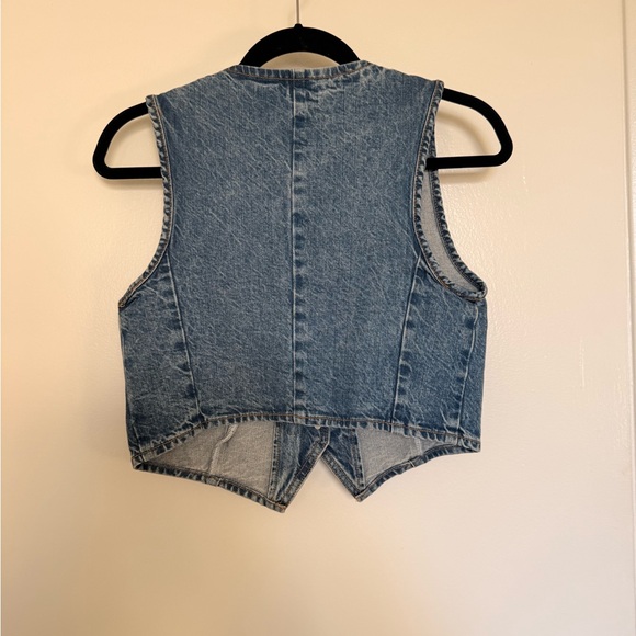 Zara Blue Denim Vest - Picture 3 of 3